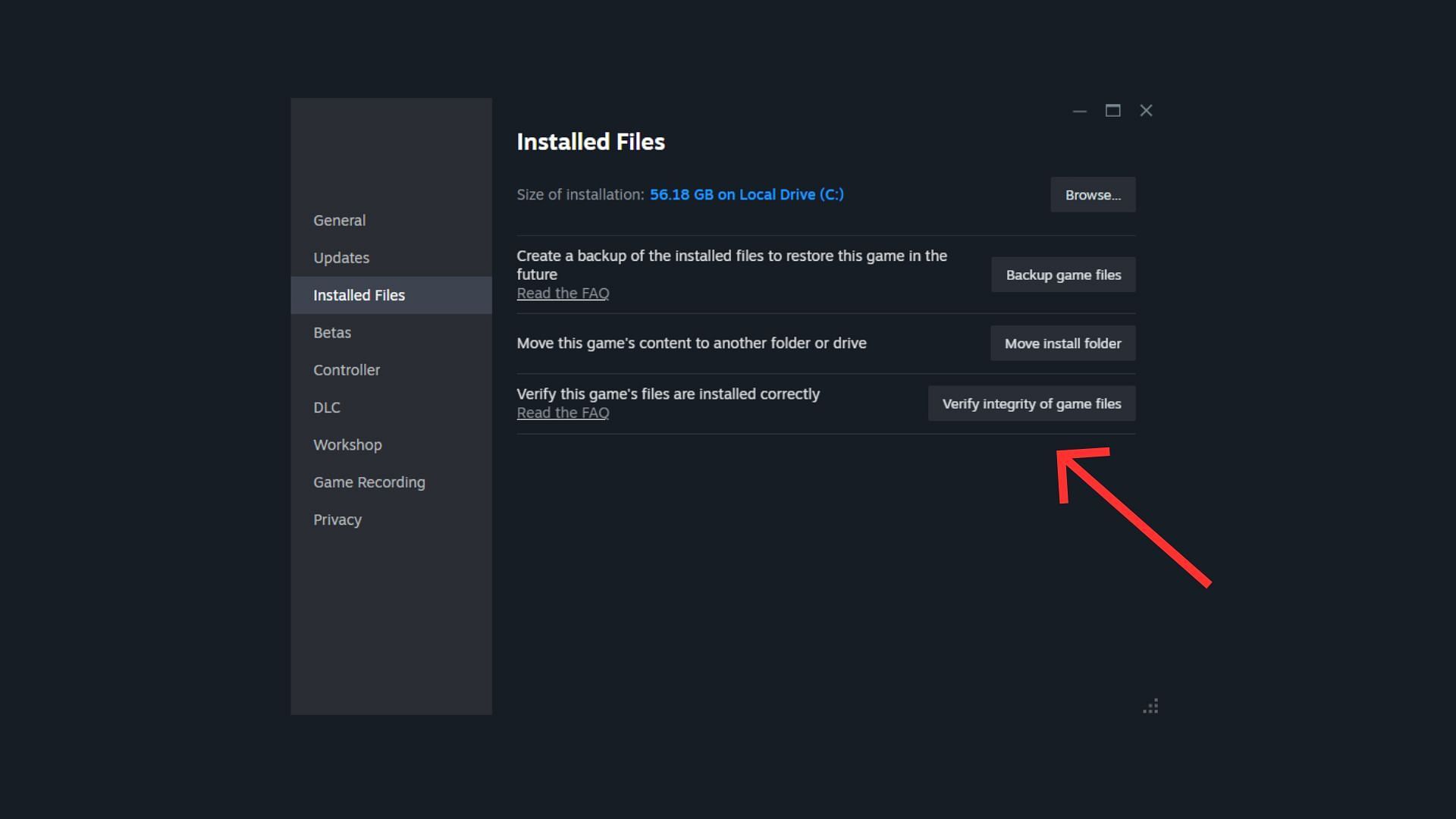 Verifying files on Steam (Image via Sportskeeda Gaming || Valve)